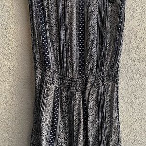 Strapless Navy and White Romper from Forever 21